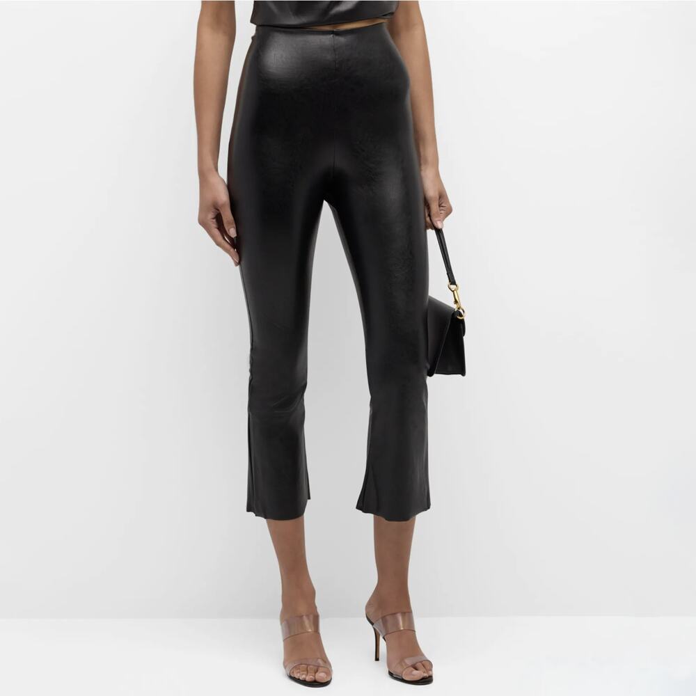 Commando Faux Leather Cropped Flares  - Black - S - Picture 4 of 4